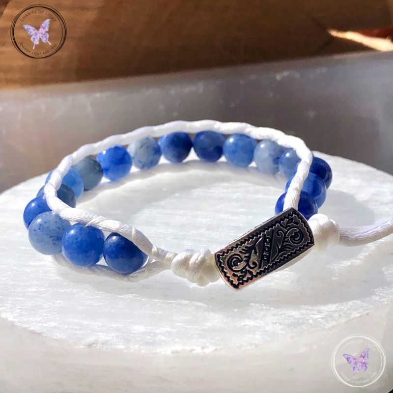 Blue Aventurine 8mm Wrap Bracelet